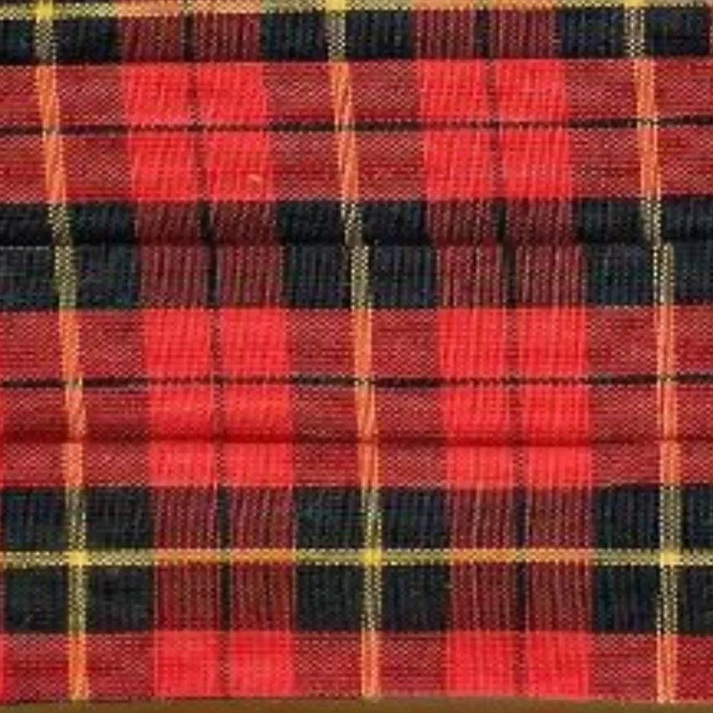 Vintage Lyton's Red Multi Wallace Tartan Plaid Cummerbund